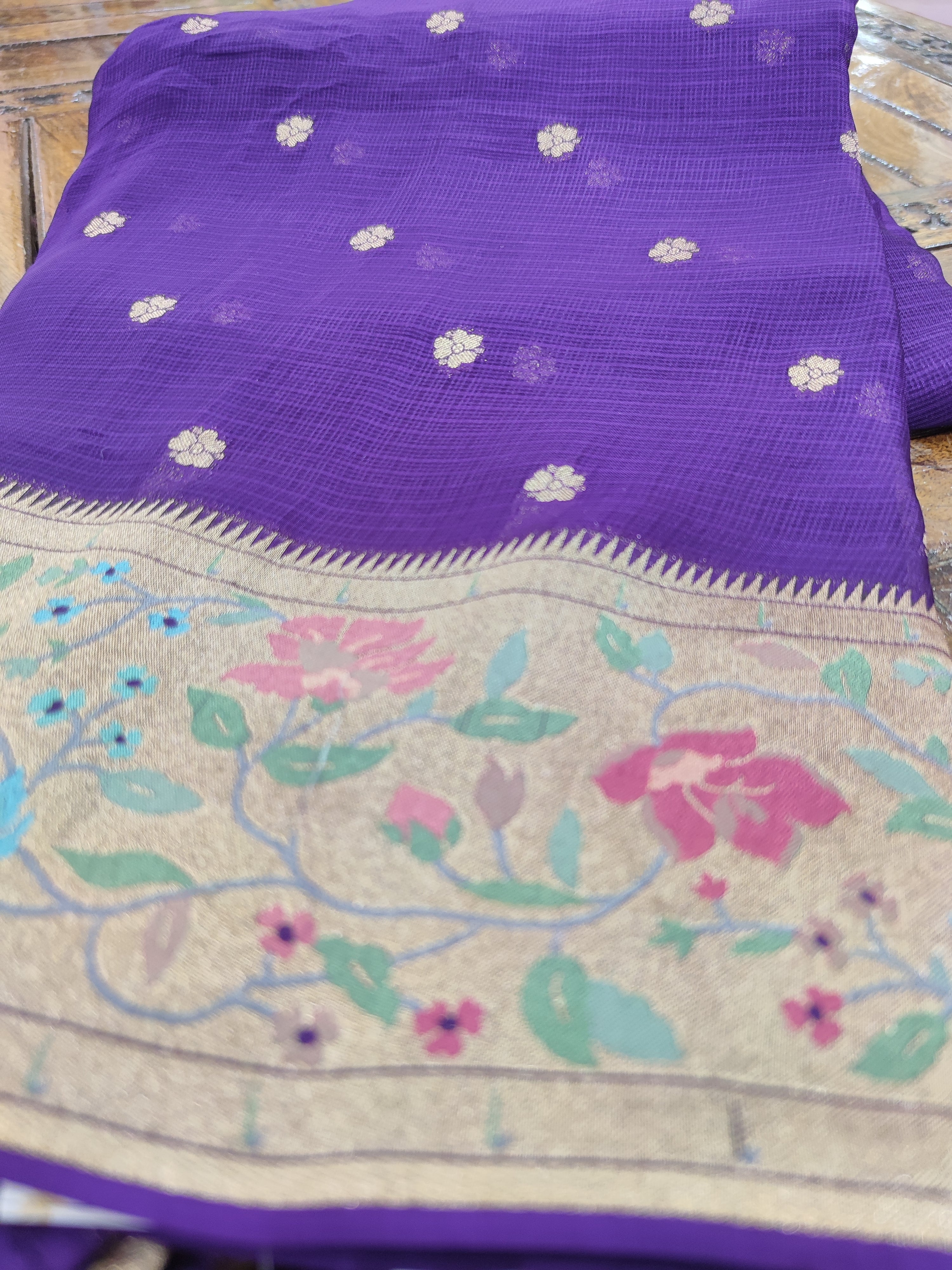 VOILET COLOUR SAREE