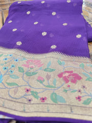 VOILET COLOUR SAREE