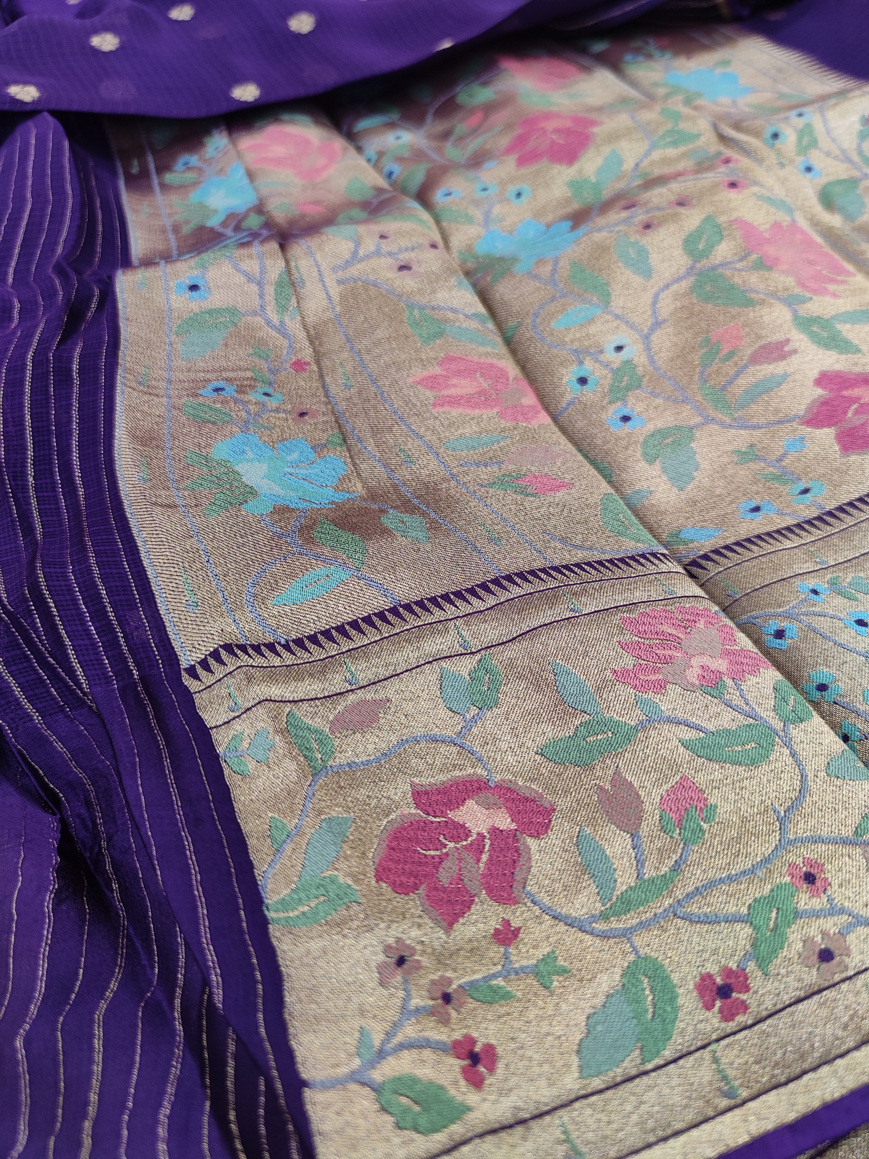 VOILET COLOUR SAREE