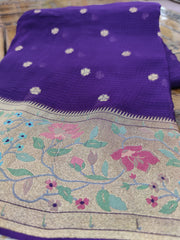 VOILET COLOUR SAREE