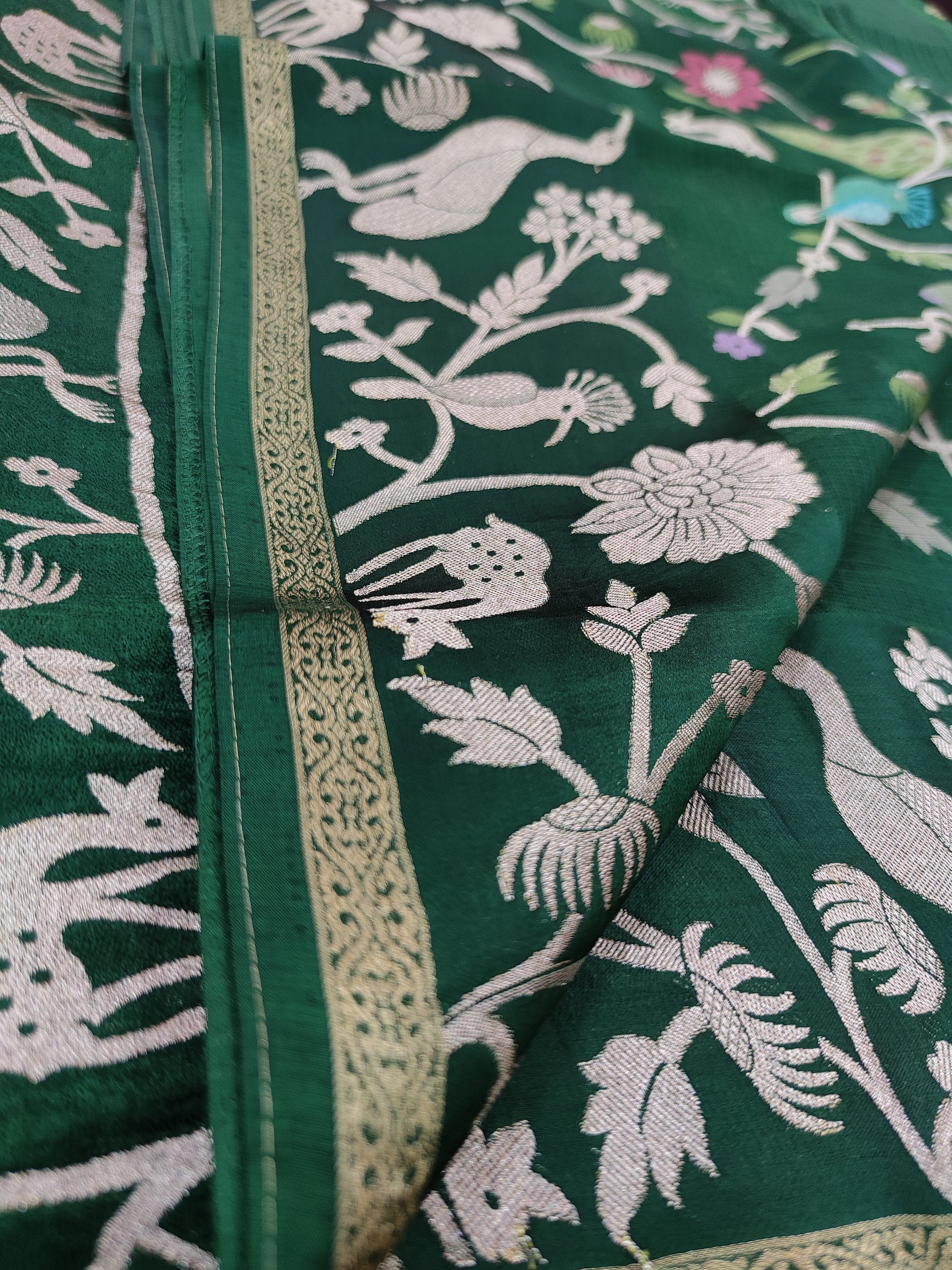 GREEN COLOUR SAREE