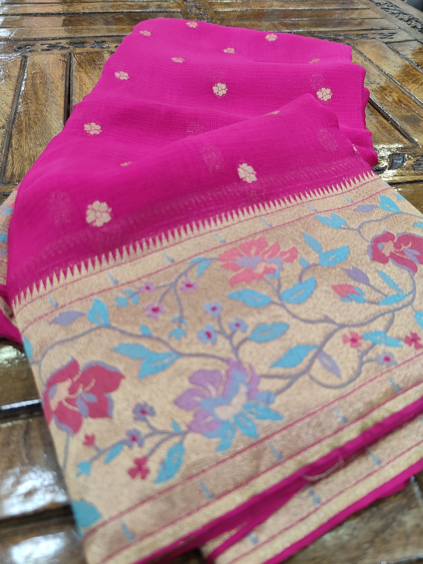 Pink Kota Saree