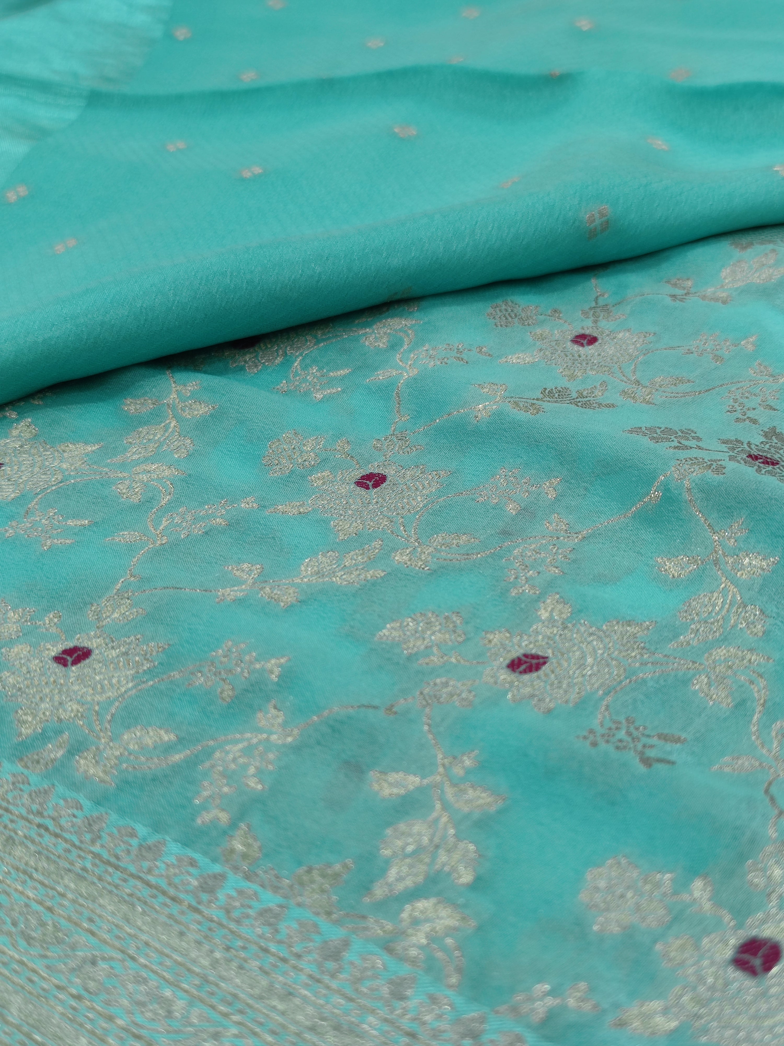 SKY BLUE COLOUR SAREE