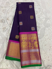 PURPLE / PINK  KANCHI SAREE