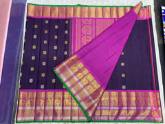 PURPLE / PINK  KANCHI SAREE