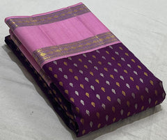 PINK KANCHI SILK SAREE