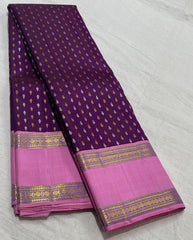 PINK KANCHI SILK SAREE