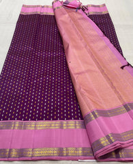 PINK KANCHI SILK SAREE