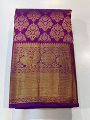 PURPLE KANCHI SILK SAREE