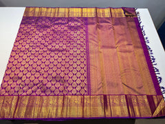 PURPLE KANCHI SILK SAREE