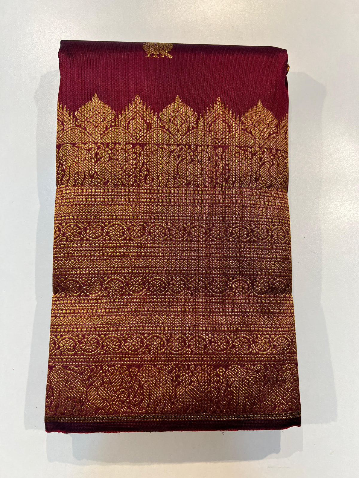 MAROON KANCHI SILK SAREE