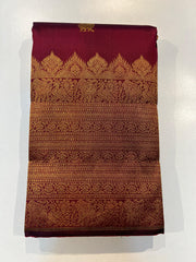 MAROON KANCHI SILK SAREE