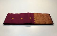 MAROON KANCHI SILK SAREE