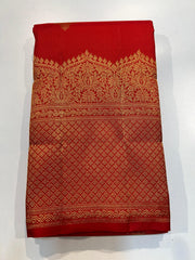 RED KANCHI SILK SAREE
