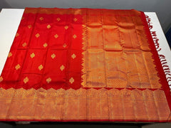 RED KANCHI SILK SAREE