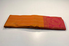 Mustard/pink KANCHI NSILK SAREE