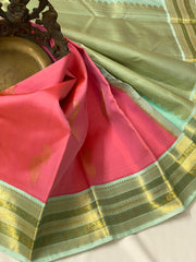 ONION GREEN KANCHI SILK SAREE