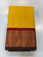 YELLOW/RED  KANCHI NSILK SAREE