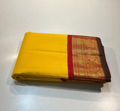YELLOW/RED  KANCHI NSILK SAREE