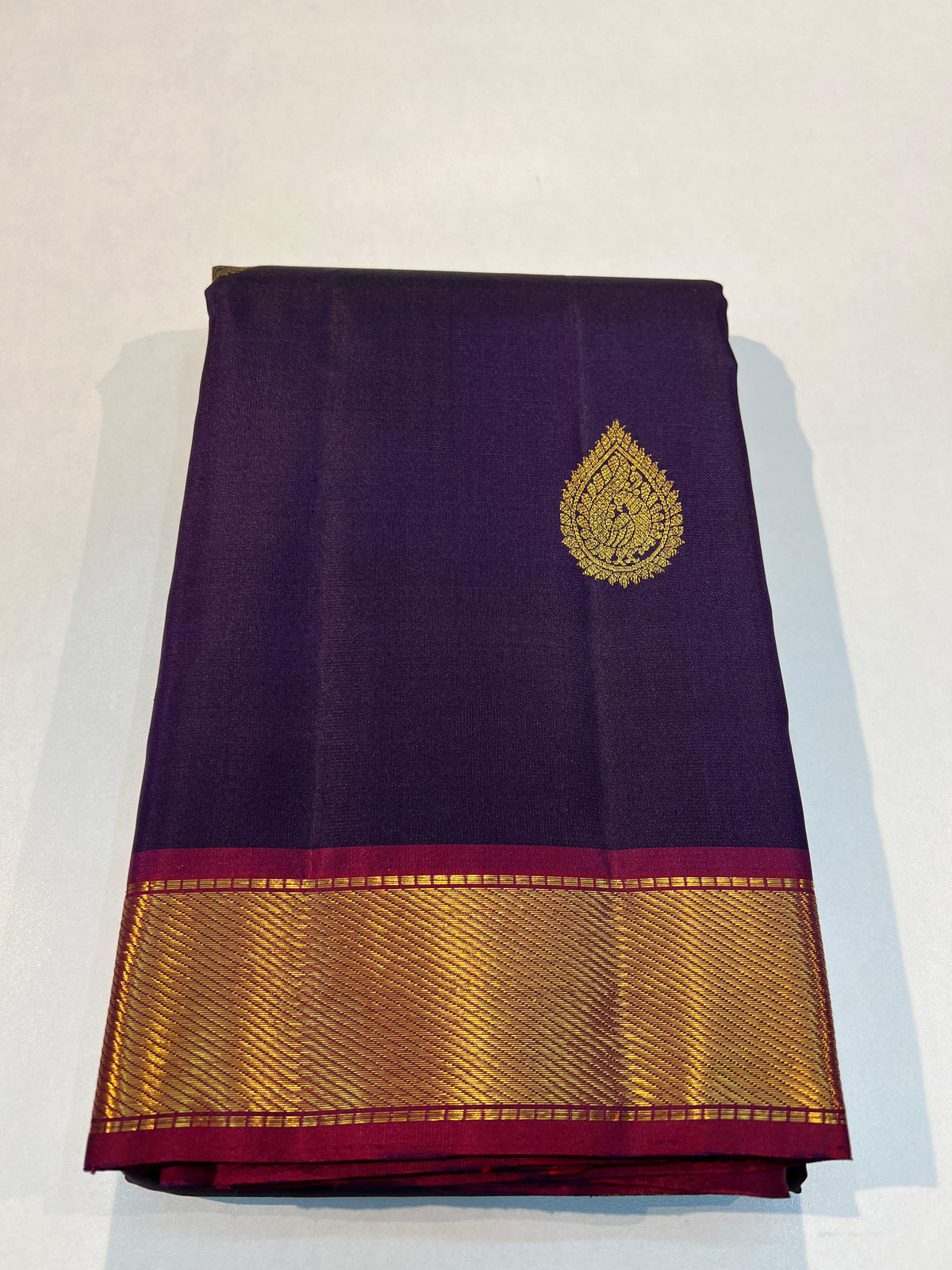 PURPLE/GOLD KANCHI NSILK SAREE
