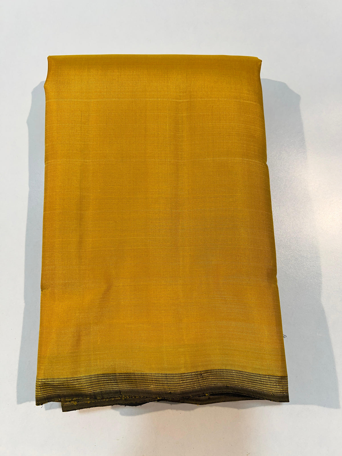 YELLOW & BLACK COLOUR COMBINATION KANCHIPURAM SILK SAREE