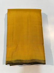 YELLOW & BLACK COLOUR COMBINATION KANCHIPURAM SILK SAREE