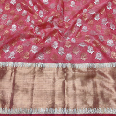 RED & GOLD COLOUR ZARI KOTA SILK SAREE