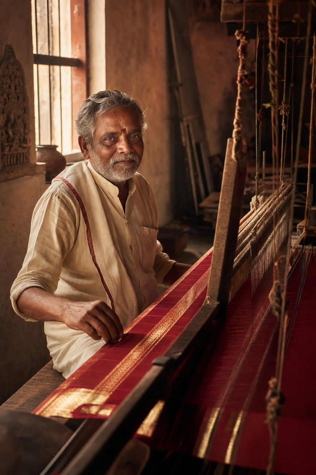 Born beside the loom